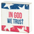 Tabletop Plaque In God We Trust White