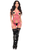 BOXED Pink Stretchy Body Harness Bodysuit