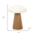 Wood HPainted Mushroom Tabletop Sculpture