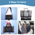 GOOPAWS Soft-Sided Kennel Pet Carrier for Small Dogs, Cats, Puppy, Airline Approved Cat Carriers Dog Carrier Collapsible, Travel Handbag & Car Seat
