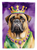 Bullmastiff King of Mardi Gras Garden Flag
