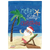 Salty Christmas Santa Double Applique Garden Flag