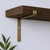 7" Set Of Two Gold Metal Wall Mounted Shelf Brackets
