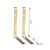 7" Set Of Two Gold Metal Wall Mounted Shelf Brackets