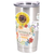 Tumbler Flowers With Scripture 20 Oz