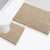 2 Piece Soft Cozy Plush Chenille Bath Mat & Contour Bath Rug