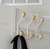 12 Piece Set - Matte Black Double Glide Shower Curtain Hooks