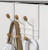 12 Piece Set - Matte Black Double Glide Shower Curtain Hooks