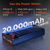 HyperGear 20,000mAh | ClearCharge XL Transparent Fast Charge Power Bank with 20W USB-C PD