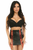 Faux Leather Lace-Up Skirt with Lacing
