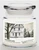 Courtside Market White Christmas Candle Glass Jar with Glass Lid