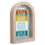 Framed Arch Dad My Hero Gray 7x11