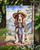 English Cocker Spaniel Cowboy Welcome Garden Flag