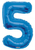 Royal Blue #5 Mylar Balloon