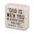 Scripture Block God Is With You