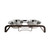 Rustic Elevated 16oz Two Bowl Dog Feeding Station