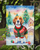 Beagle Christmas Garden Flag
