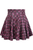Skulls-Gothic Print Stretch Lycra Skirt