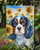 Cavalier Spaniel in Sunflowers Garden Flag