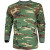 Men's Long Sleeve T-Shirt - Woodland Camo