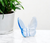 3" Aqua Crystal Butterfly Figurine Tabletop Sculpture