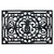 18" X 30" Black Rubber Pineapple Outdoor Door Mat