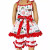 AnnLoren Little & Big Girls Farm Animals Dress and Capri Ruffle Leggings Outfit