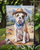 American Bulldog Cowboy Welcome Garden Flag