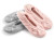 Roxoni Women's Terry Classic Cotton Ballerina Slippers (Pack of 2)