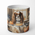 Cavalier Spaniel Fall Kitchen Pumpkins Decorative Soy Candle