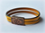 Silver/Copper Tribal Leather Bracelet