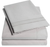 Beige 200 Embroidery Soft Cozy Sheet Set Wrinkle Resistant