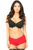 Red Lace Ruffle Panty