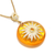 925 Sterling Silver Resin Circle Pendant