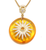 925 Sterling Silver Resin Circle Pendant