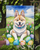 Akita Easter Egg Hunt Garden Flag