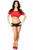 Red Short Sleeve Peasant Top