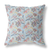 16 Sky Blue Red Roses Indoor Outdoor Throw Pillow