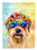 Cairn Terrier Hippie Dawg Garden Flag