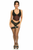 Lavish Brocade Open Cup Waist Cincher