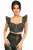 Lavish Underwire Bustier Top with Removable Ruffle Sleeves