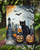 Black Cat Spooky Halloween Garden Flag