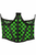 Lavish Print Mesh Open Cup Waist Cincher