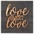 Love Sweet Love Copper Metal Mdf Wall Plaque