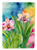 Orchids in Watercolor House Flag