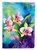 Orchids in Watercolor House Flag