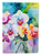 Orchids in Watercolor House Flag
