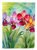 Orchids in Watercolor House Flag