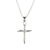 Nail Cross/Cz Silver Plate  Chain