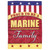 Proud To Be An Marine Family Double Applique Garden Flag